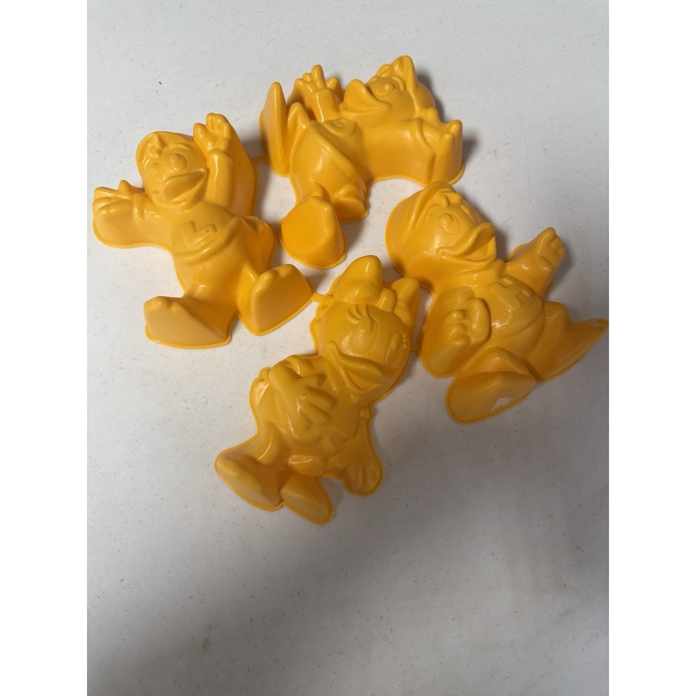 Vintage 1989 Disney Ducktales Jell-O Plastic Molds (Huey Dewey Louie Webigail)